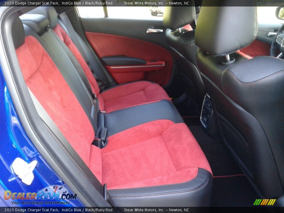 2020 Dodge Charger Scat Pack IndiGo Blue / Black/Ruby Red Photo #16