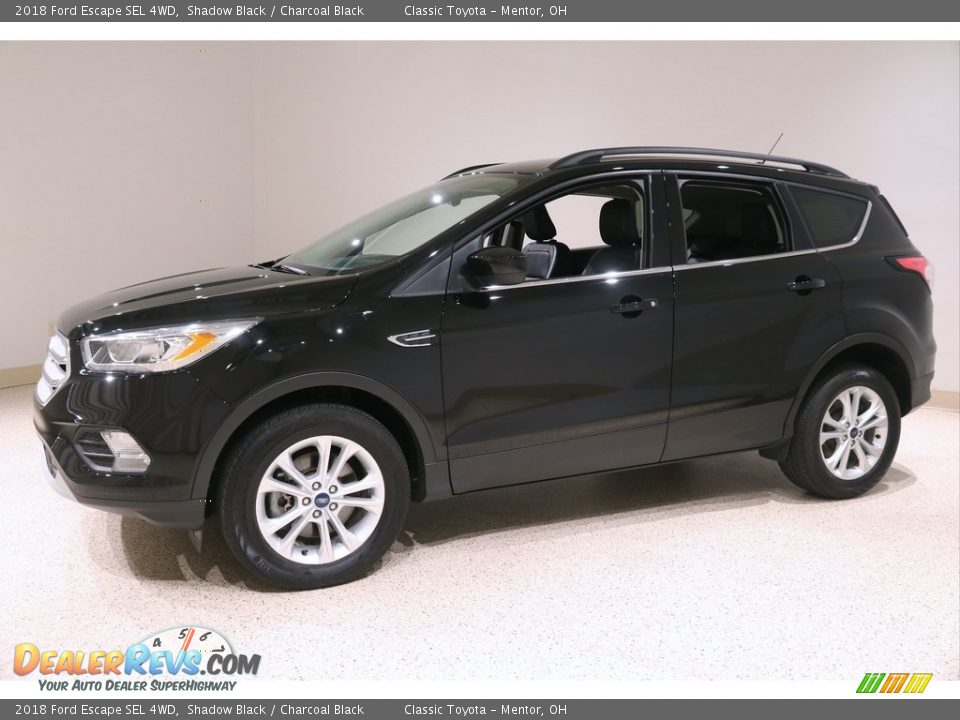 2018 Ford Escape SEL 4WD Shadow Black / Charcoal Black Photo #3