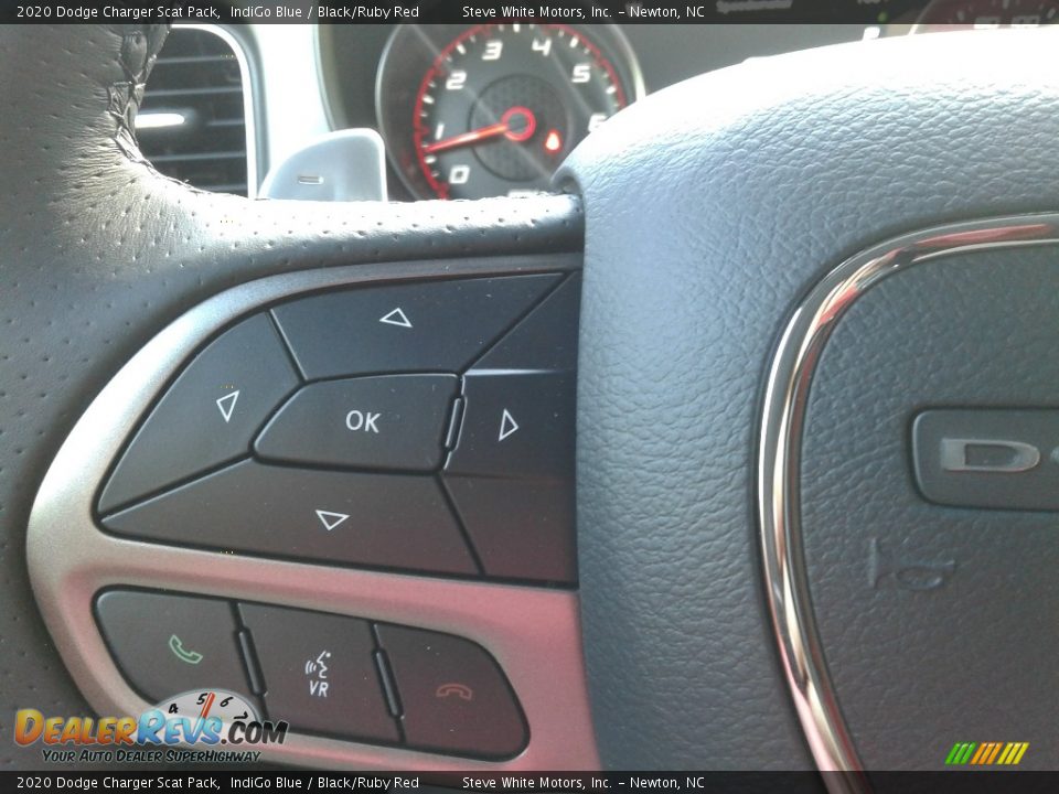 2020 Dodge Charger Scat Pack IndiGo Blue / Black/Ruby Red Photo #19