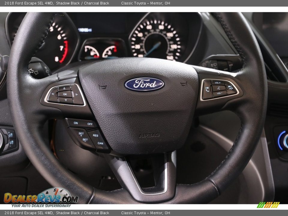 2018 Ford Escape SEL 4WD Shadow Black / Charcoal Black Photo #7