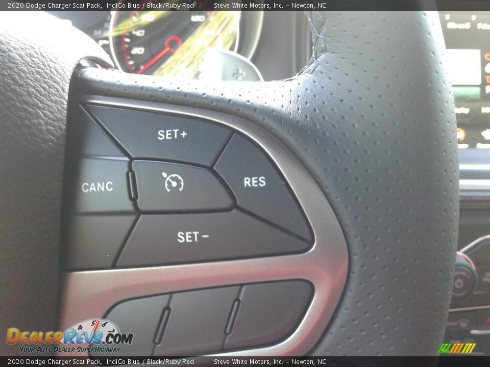 2020 Dodge Charger Scat Pack IndiGo Blue / Black/Ruby Red Photo #20