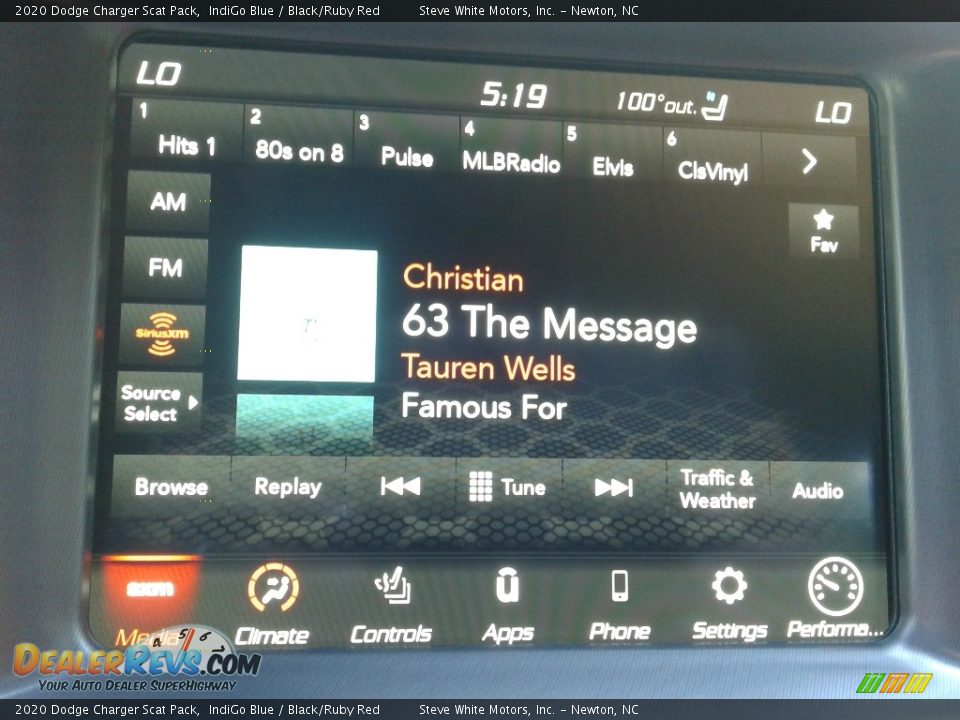 2020 Dodge Charger Scat Pack IndiGo Blue / Black/Ruby Red Photo #22