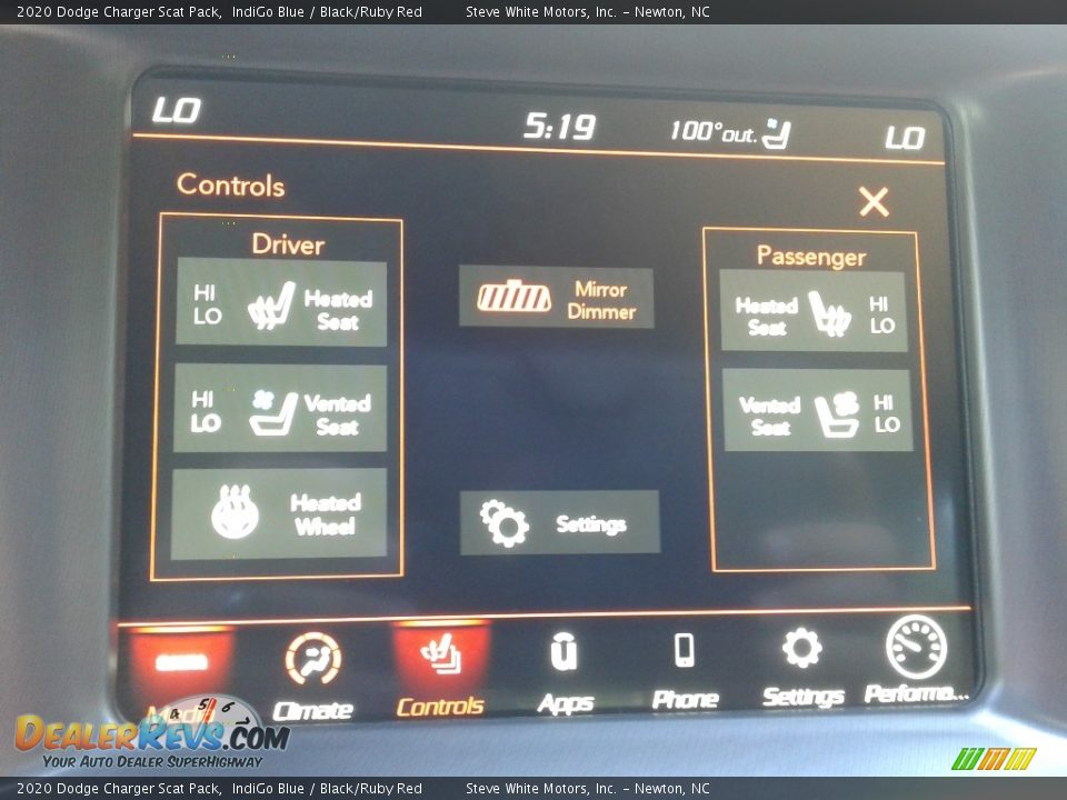 2020 Dodge Charger Scat Pack IndiGo Blue / Black/Ruby Red Photo #23