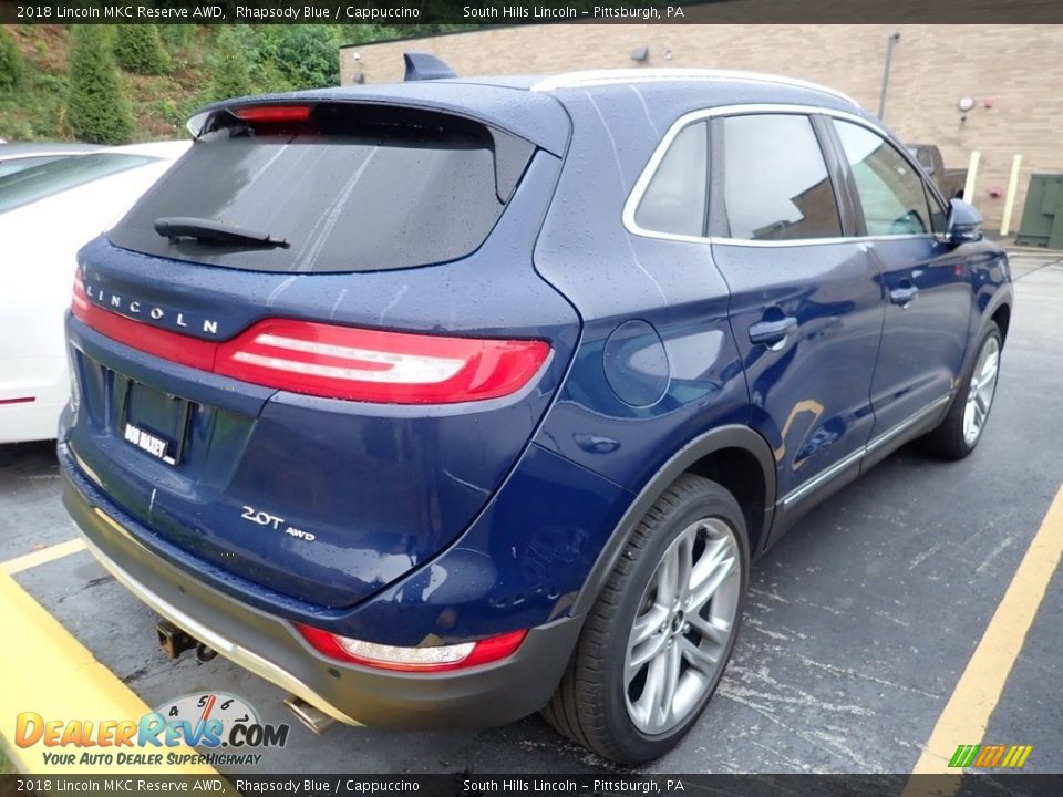 2018 Lincoln MKC Reserve AWD Rhapsody Blue / Cappuccino Photo #3