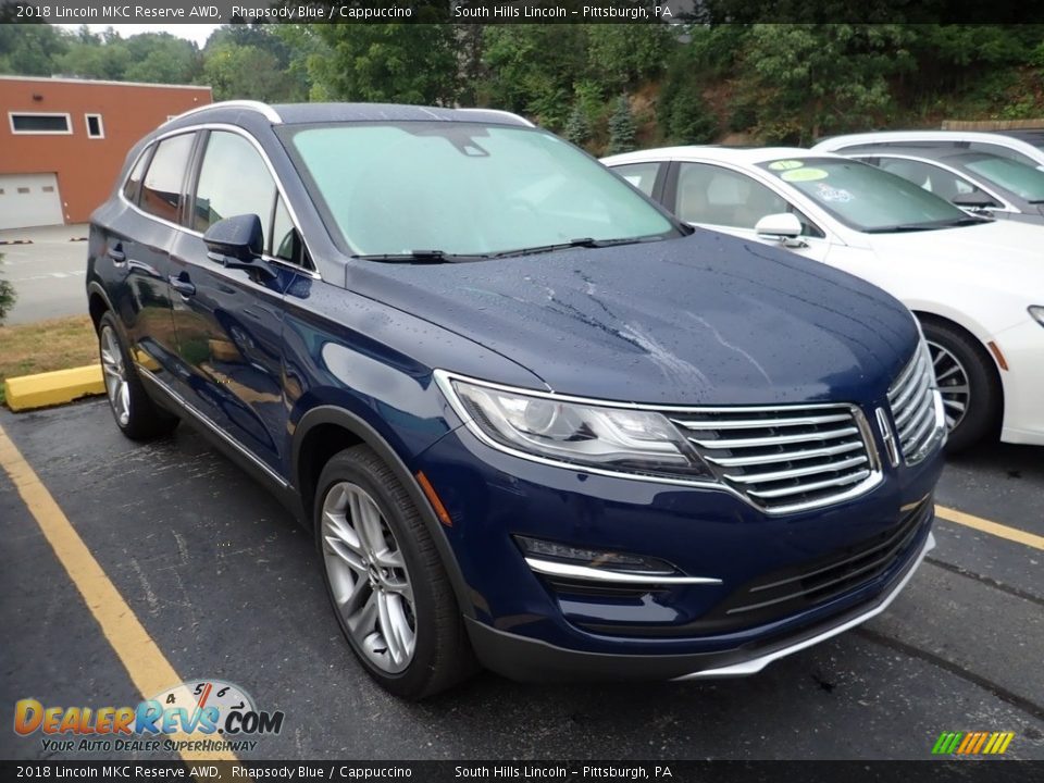 2018 Lincoln MKC Reserve AWD Rhapsody Blue / Cappuccino Photo #4