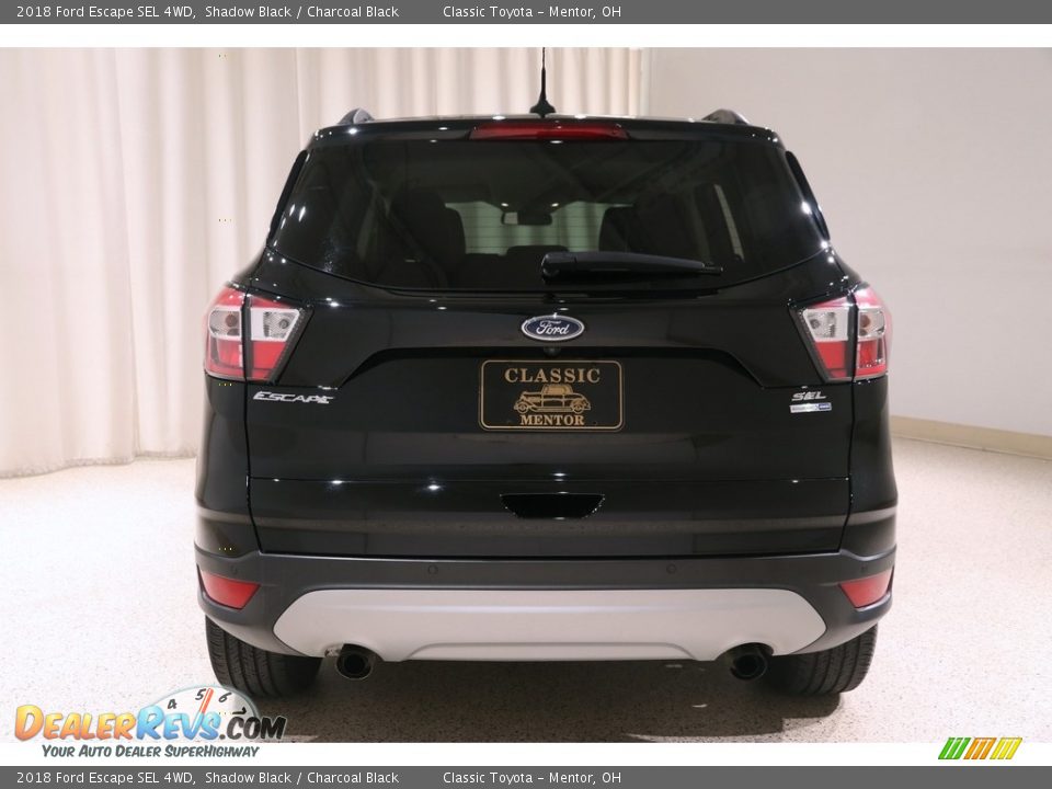 2018 Ford Escape SEL 4WD Shadow Black / Charcoal Black Photo #17