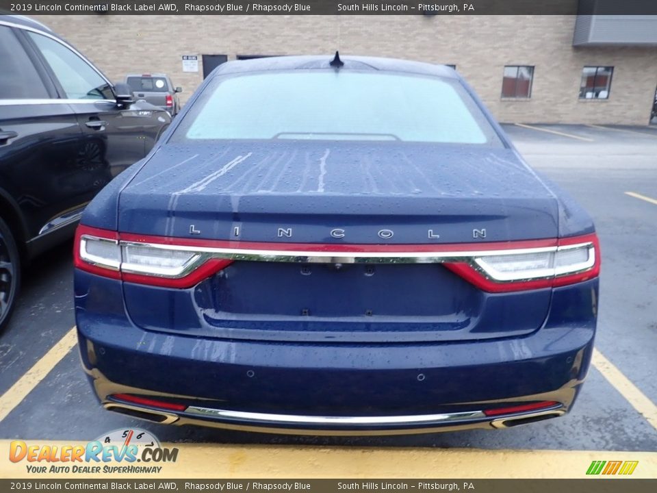 2019 Lincoln Continental Black Label AWD Rhapsody Blue / Rhapsody Blue Photo #3