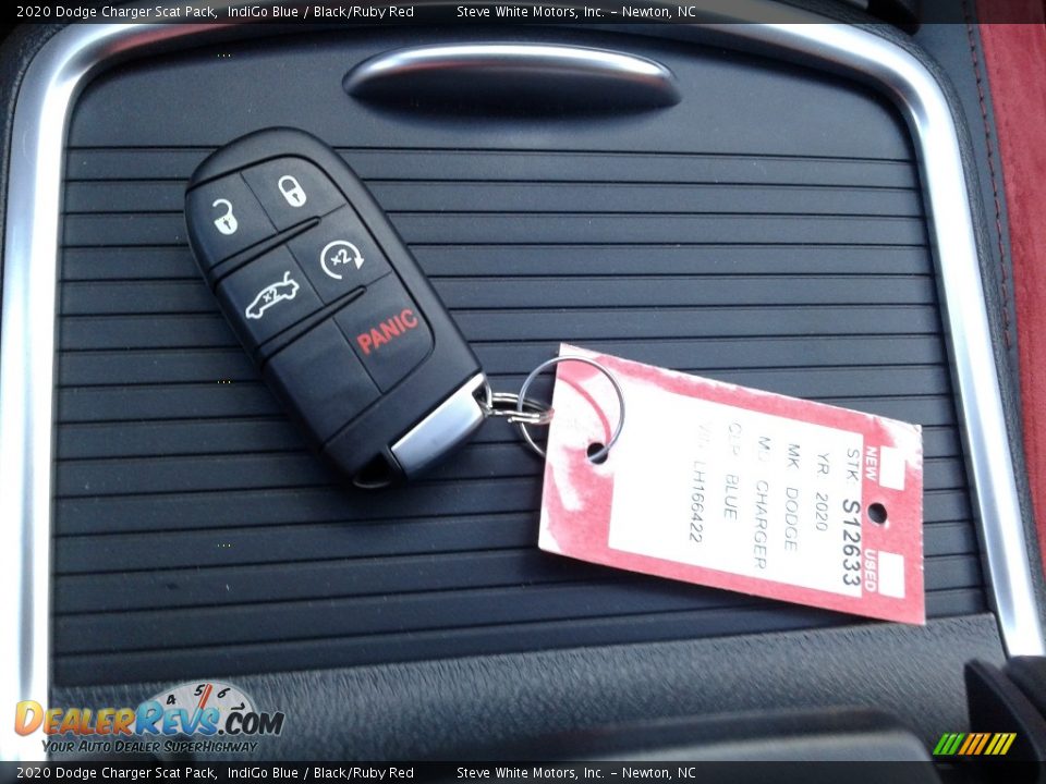 2020 Dodge Charger Scat Pack IndiGo Blue / Black/Ruby Red Photo #30