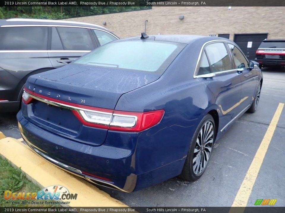 2019 Lincoln Continental Black Label AWD Rhapsody Blue / Rhapsody Blue Photo #4