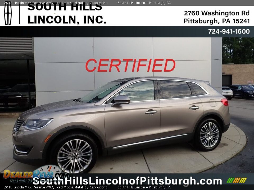 2018 Lincoln MKX Reserve AWD Iced Mocha Metallic / Cappuccino Photo #1