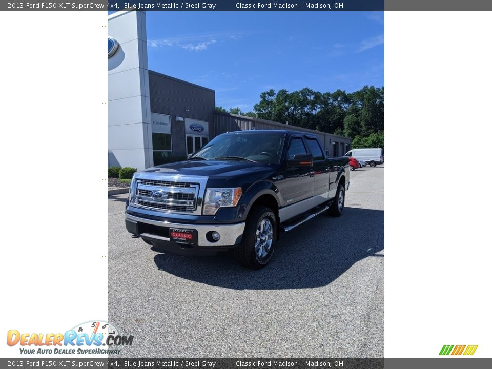 2013 Ford F150 XLT SuperCrew 4x4 Blue Jeans Metallic / Steel Gray Photo #1