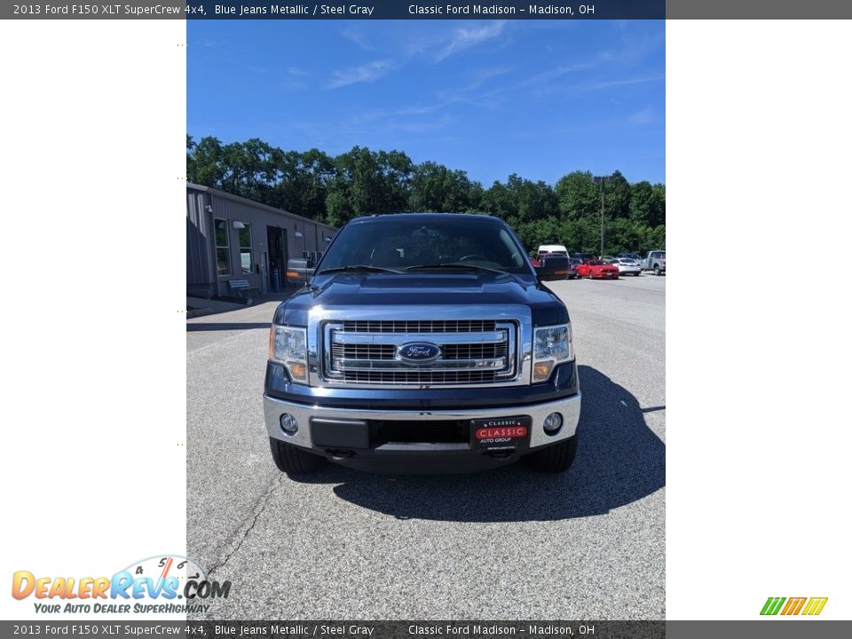 2013 Ford F150 XLT SuperCrew 4x4 Blue Jeans Metallic / Steel Gray Photo #15