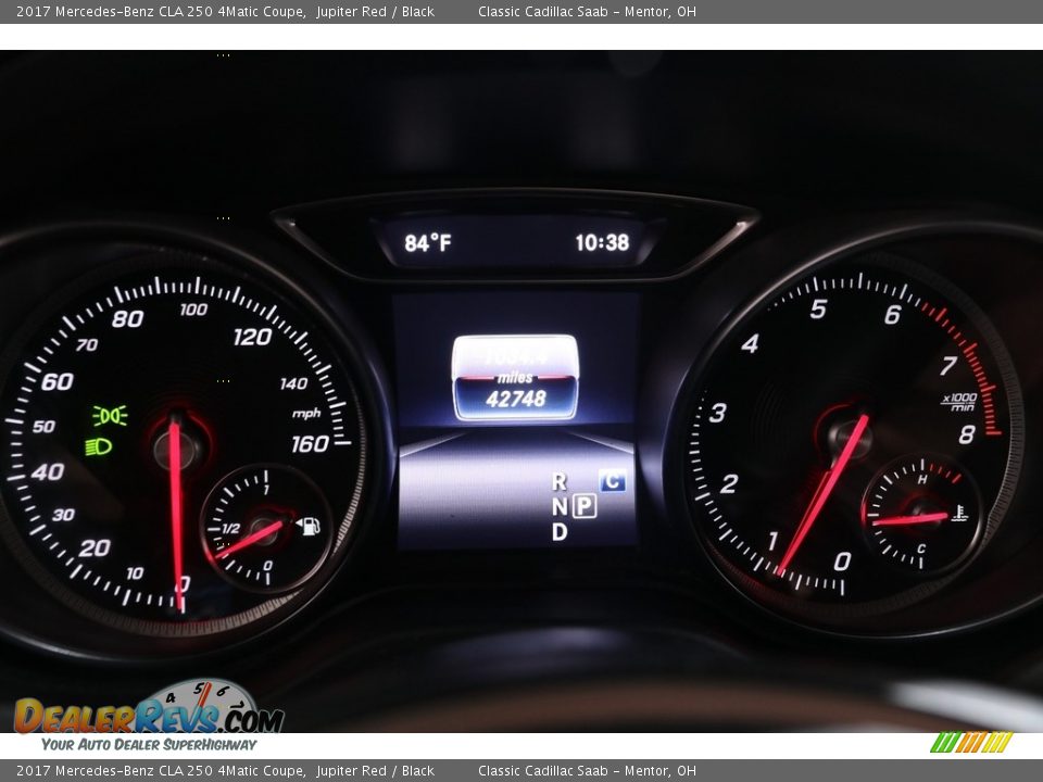 2017 Mercedes-Benz CLA 250 4Matic Coupe Gauges Photo #8