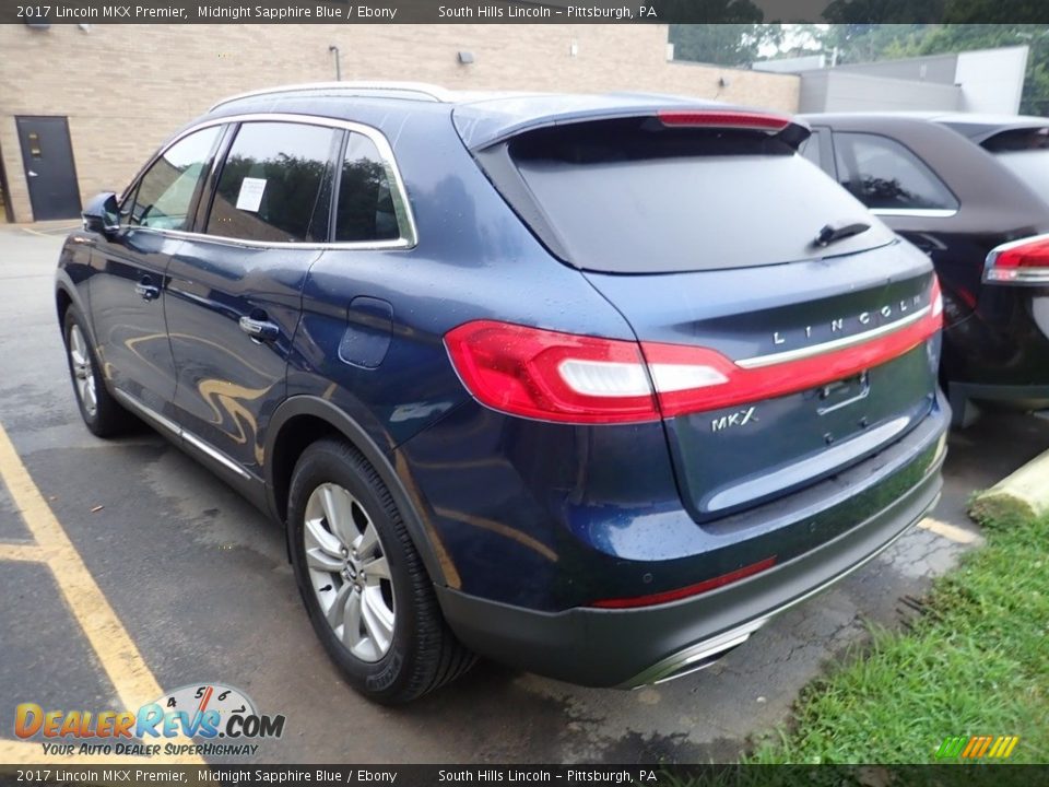 2017 Lincoln MKX Premier Midnight Sapphire Blue / Ebony Photo #2