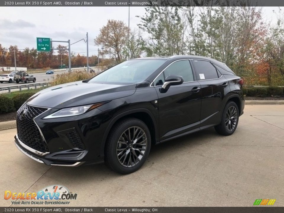 2020 Lexus RX 350 F Sport AWD Obsidian / Black Photo #1