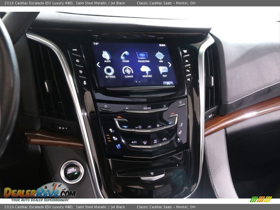 2019 Cadillac Escalade ESV Luxury 4WD Satin Steel Metallic / Jet Black Photo #10