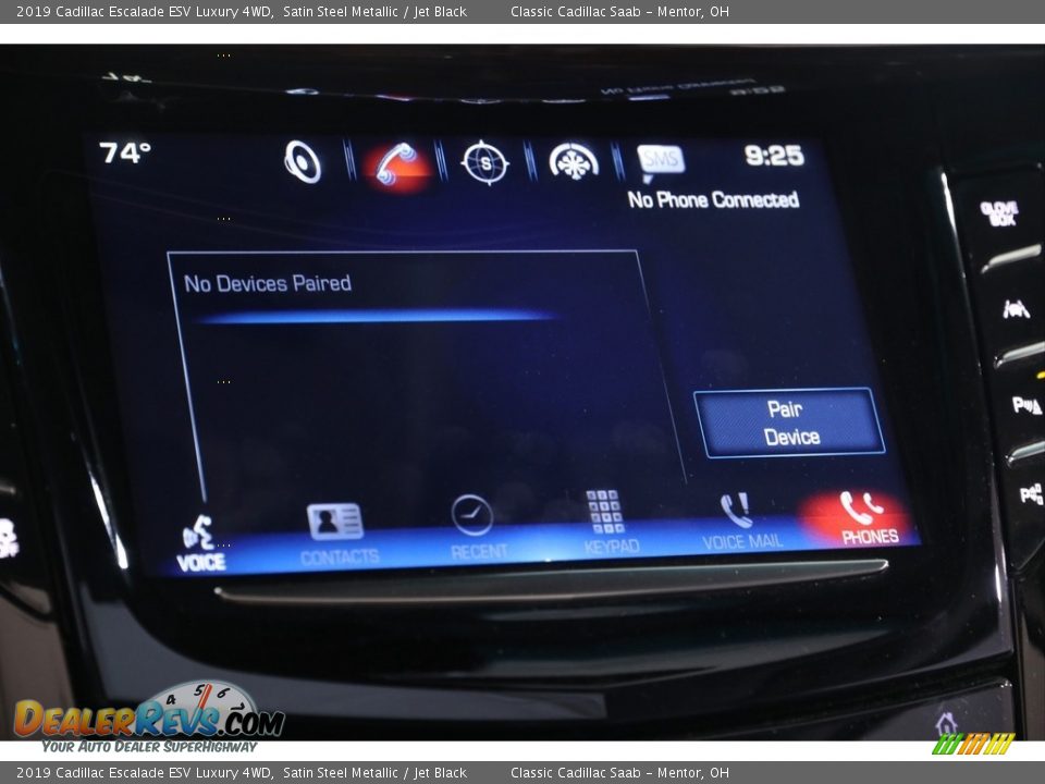 2019 Cadillac Escalade ESV Luxury 4WD Satin Steel Metallic / Jet Black Photo #13