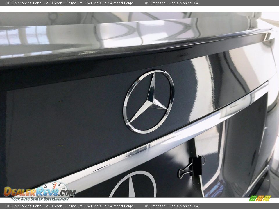 2013 Mercedes-Benz C 250 Sport Palladium Silver Metallic / Almond Beige Photo #7
