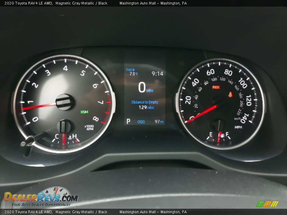 2020 Toyota RAV4 LE AWD Magnetic Gray Metallic / Black Photo #35