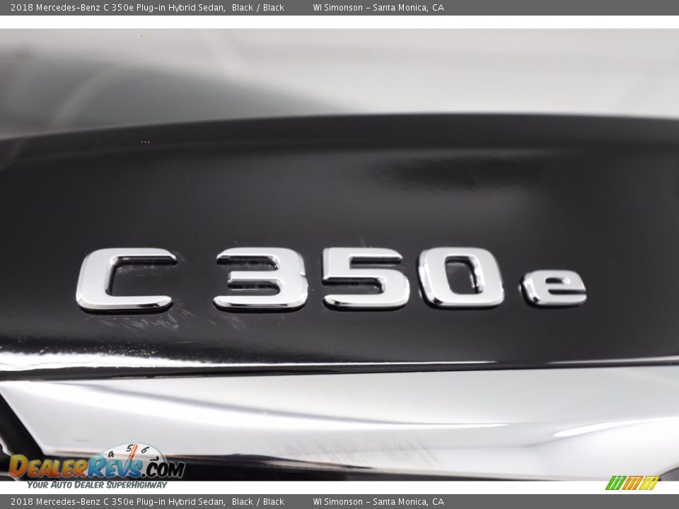 2018 Mercedes-Benz C 350e Plug-in Hybrid Sedan Black / Black Photo #9