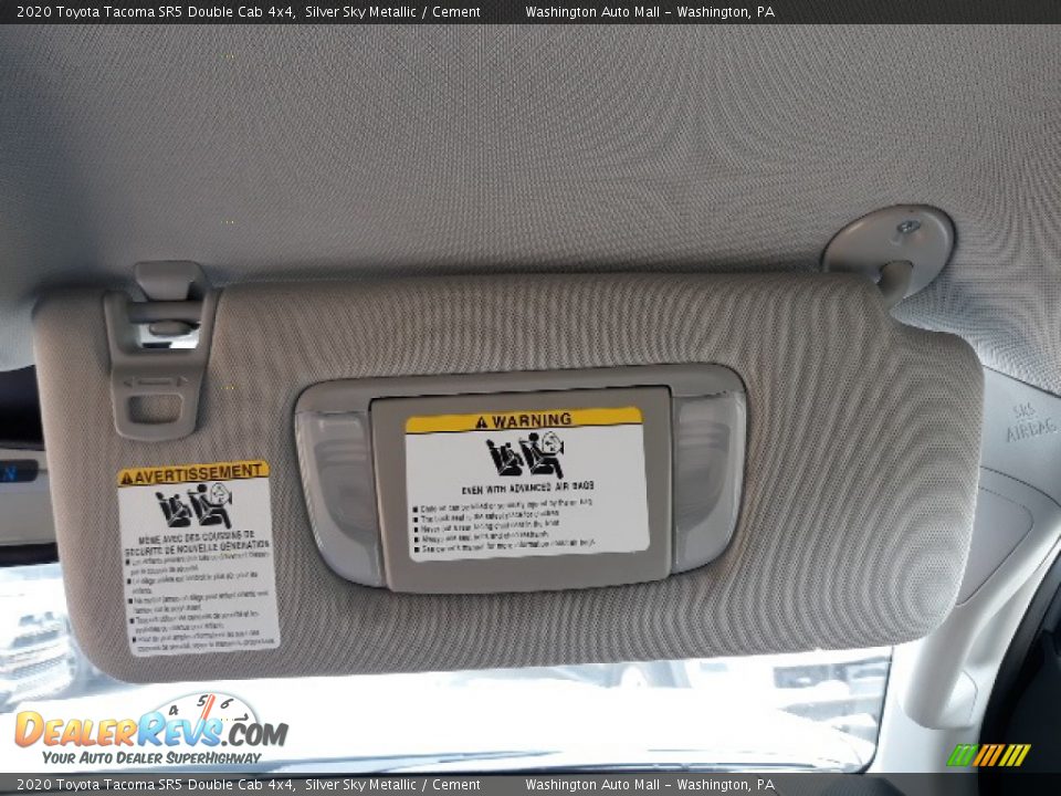 2020 Toyota Tacoma SR5 Double Cab 4x4 Silver Sky Metallic / Cement Photo #22
