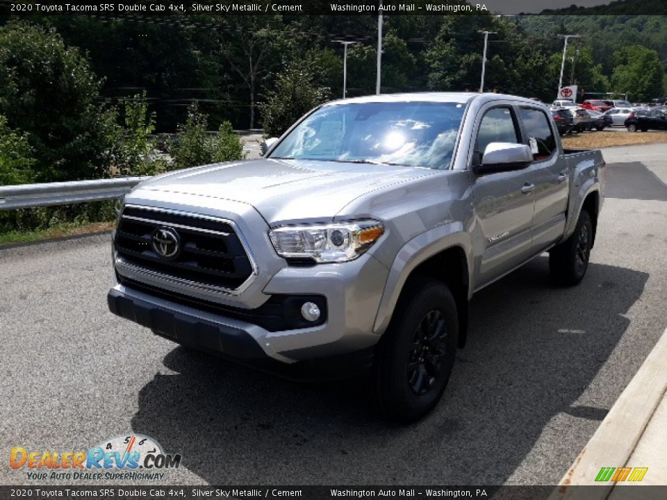 2020 Toyota Tacoma SR5 Double Cab 4x4 Silver Sky Metallic / Cement Photo #30