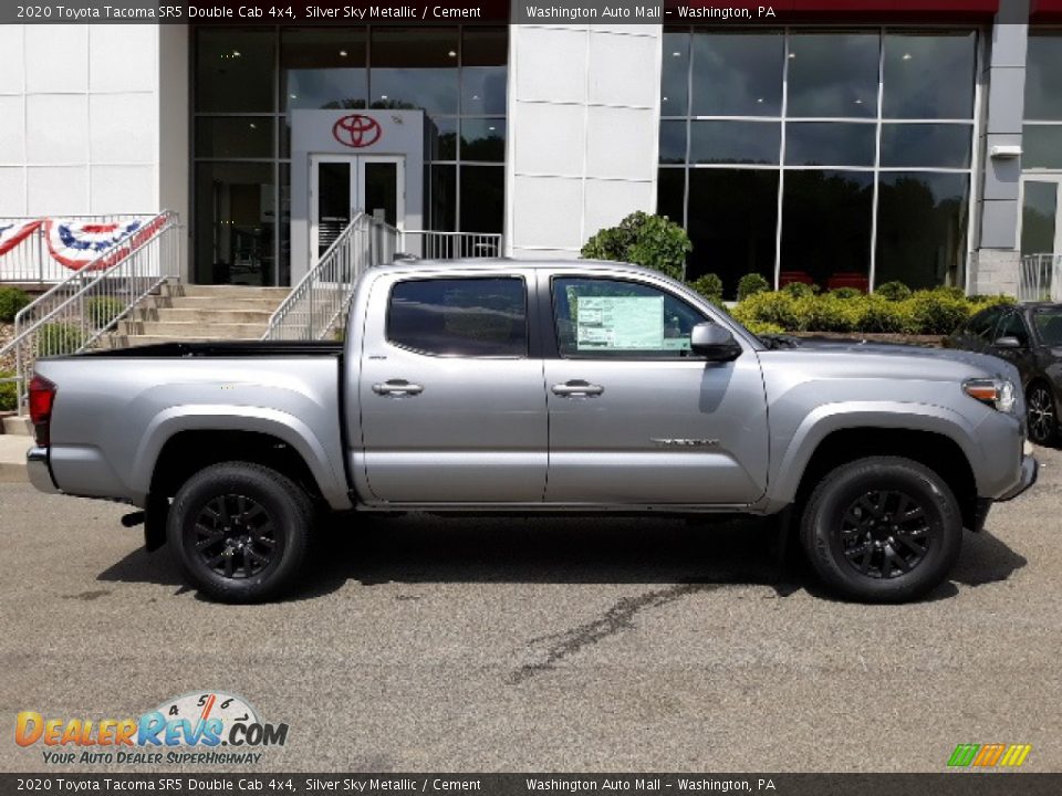 2020 Toyota Tacoma SR5 Double Cab 4x4 Silver Sky Metallic / Cement Photo #33