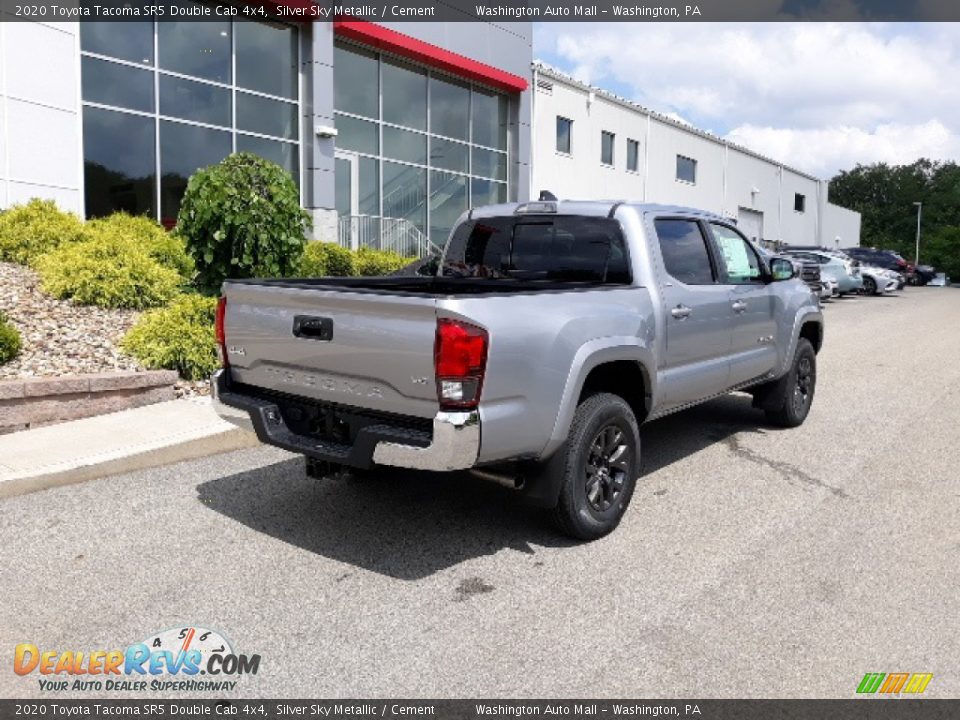 2020 Toyota Tacoma SR5 Double Cab 4x4 Silver Sky Metallic / Cement Photo #34