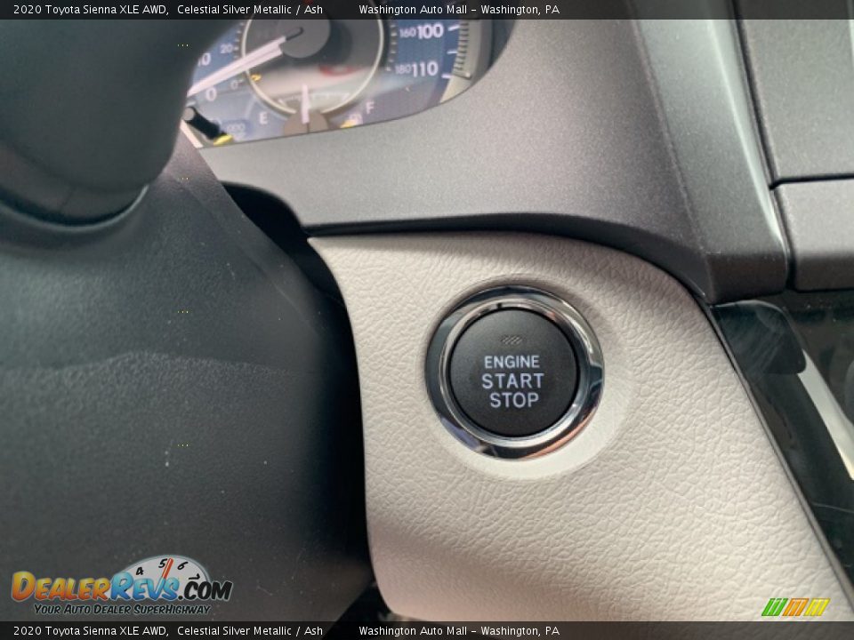 2020 Toyota Sienna XLE AWD Celestial Silver Metallic / Ash Photo #11