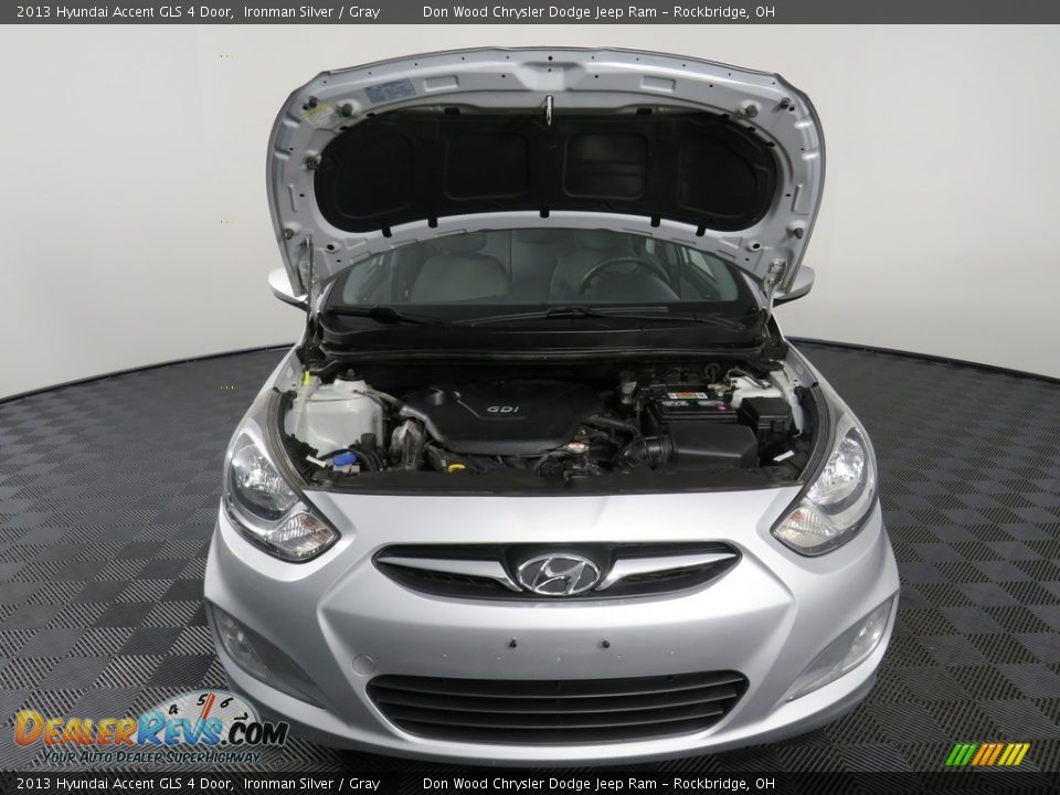 2013 Hyundai Accent GLS 4 Door Ironman Silver / Gray Photo #5