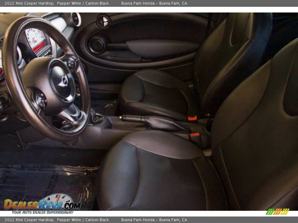 2012 Mini Cooper Hardtop Pepper White / Carbon Black Photo #3