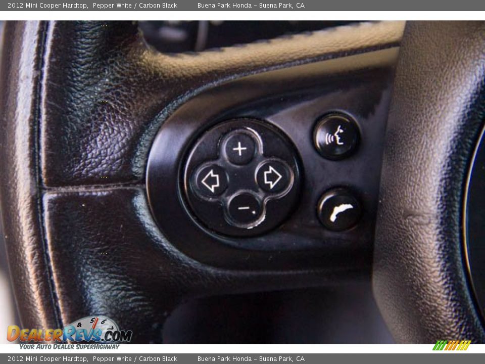 2012 Mini Cooper Hardtop Pepper White / Carbon Black Photo #14