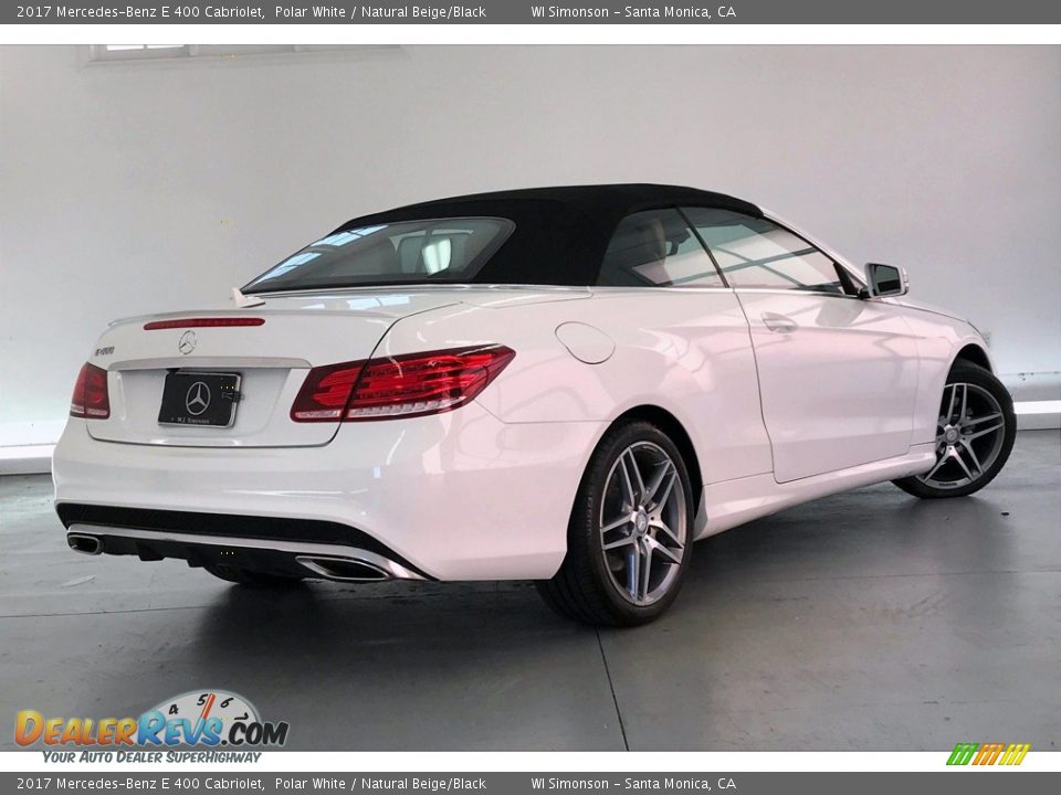 2017 Mercedes-Benz E 400 Cabriolet Polar White / Natural Beige/Black Photo #16