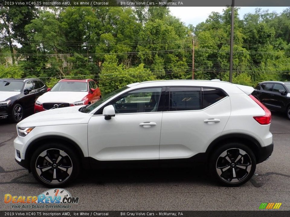 2019 Volvo XC40 T5 Inscription AWD Ice White / Charcoal Photo #7