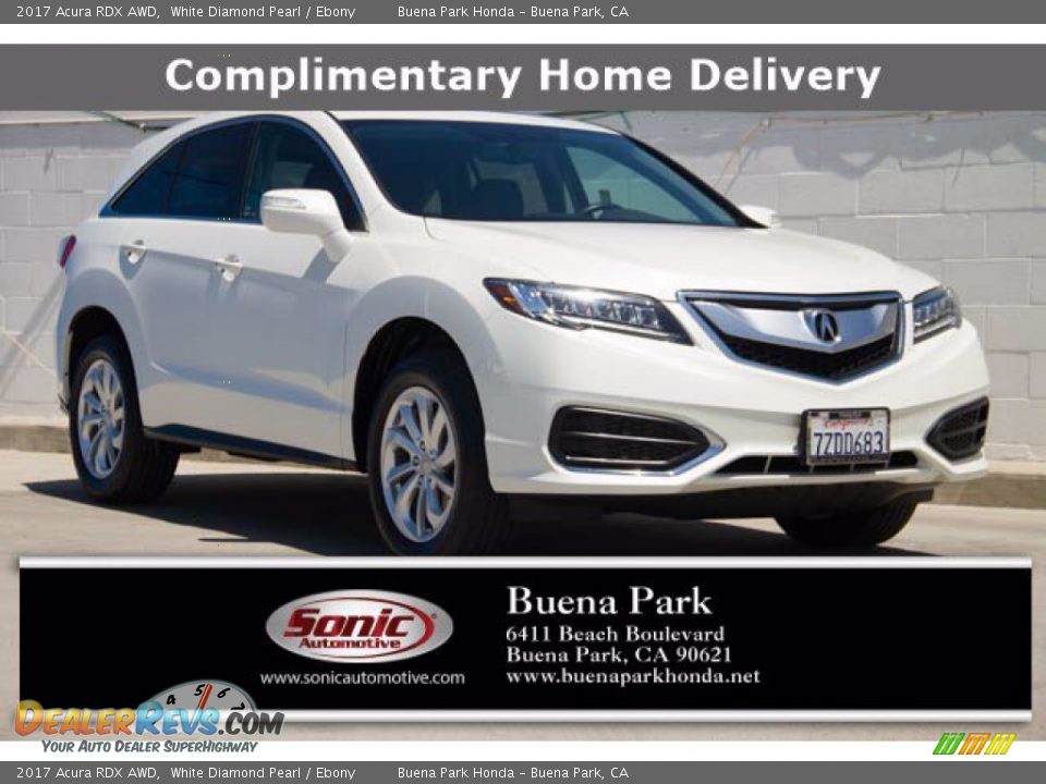 2017 Acura RDX AWD White Diamond Pearl / Ebony Photo #1