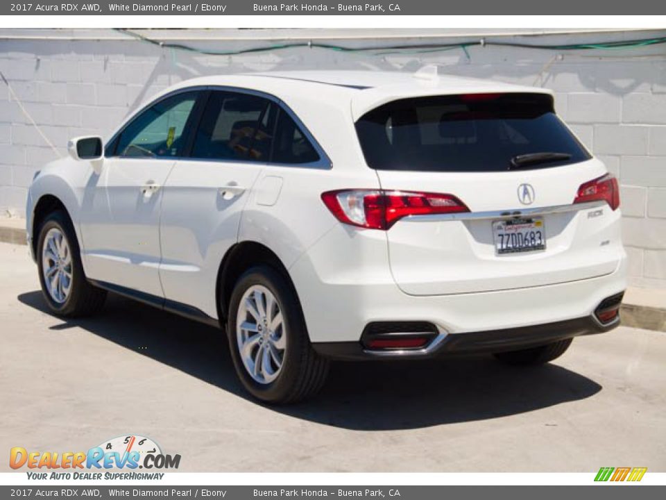 2017 Acura RDX AWD White Diamond Pearl / Ebony Photo #2