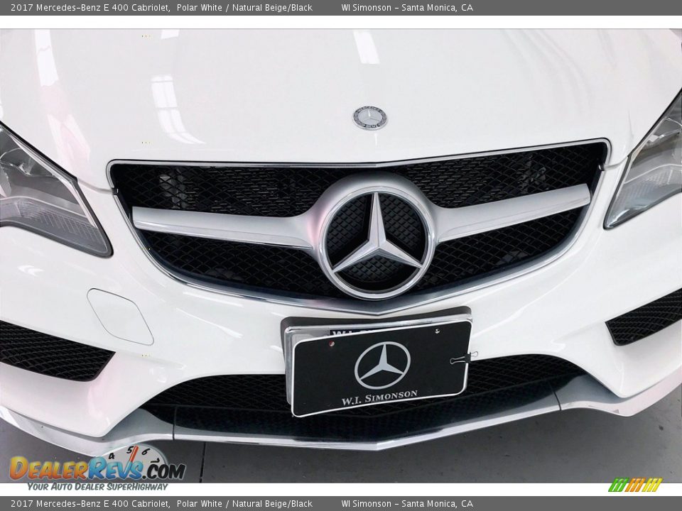 2017 Mercedes-Benz E 400 Cabriolet Polar White / Natural Beige/Black Photo #33