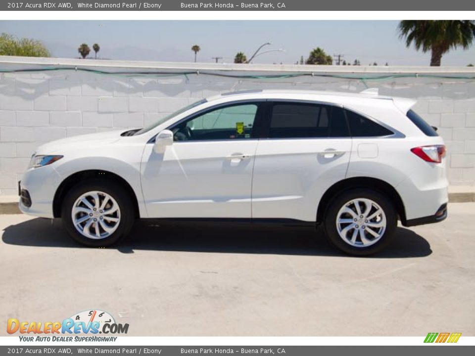 2017 Acura RDX AWD White Diamond Pearl / Ebony Photo #10