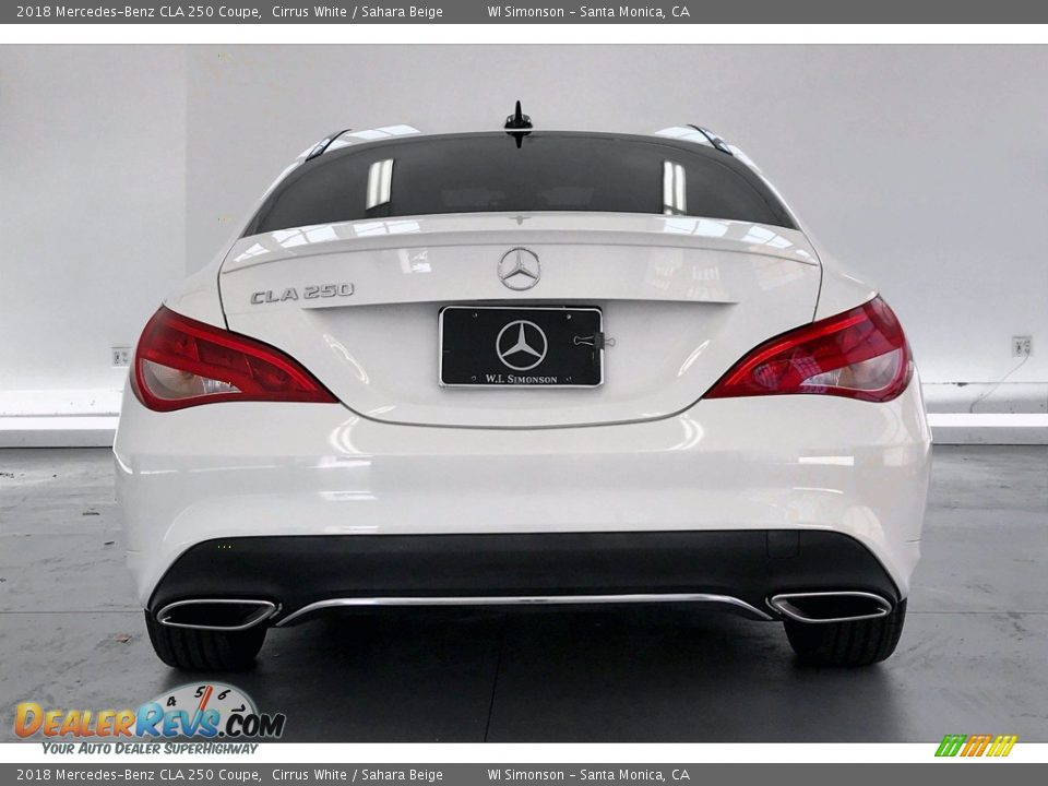 2018 Mercedes-Benz CLA 250 Coupe Cirrus White / Sahara Beige Photo #3