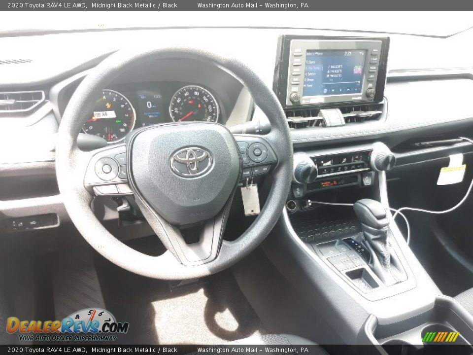 2020 Toyota RAV4 LE AWD Midnight Black Metallic / Black Photo #3