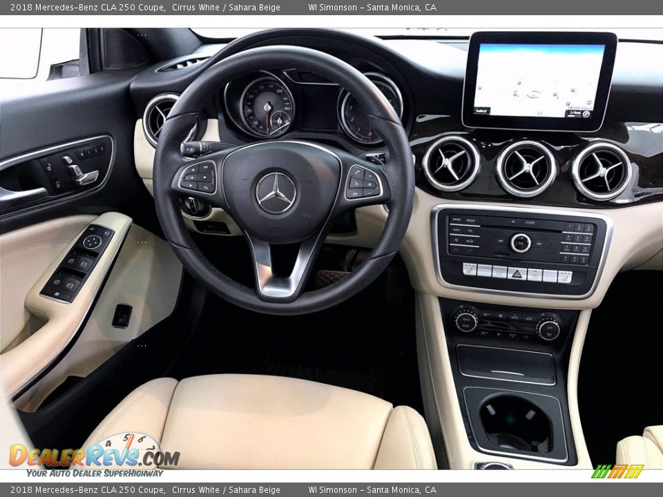 2018 Mercedes-Benz CLA 250 Coupe Cirrus White / Sahara Beige Photo #4