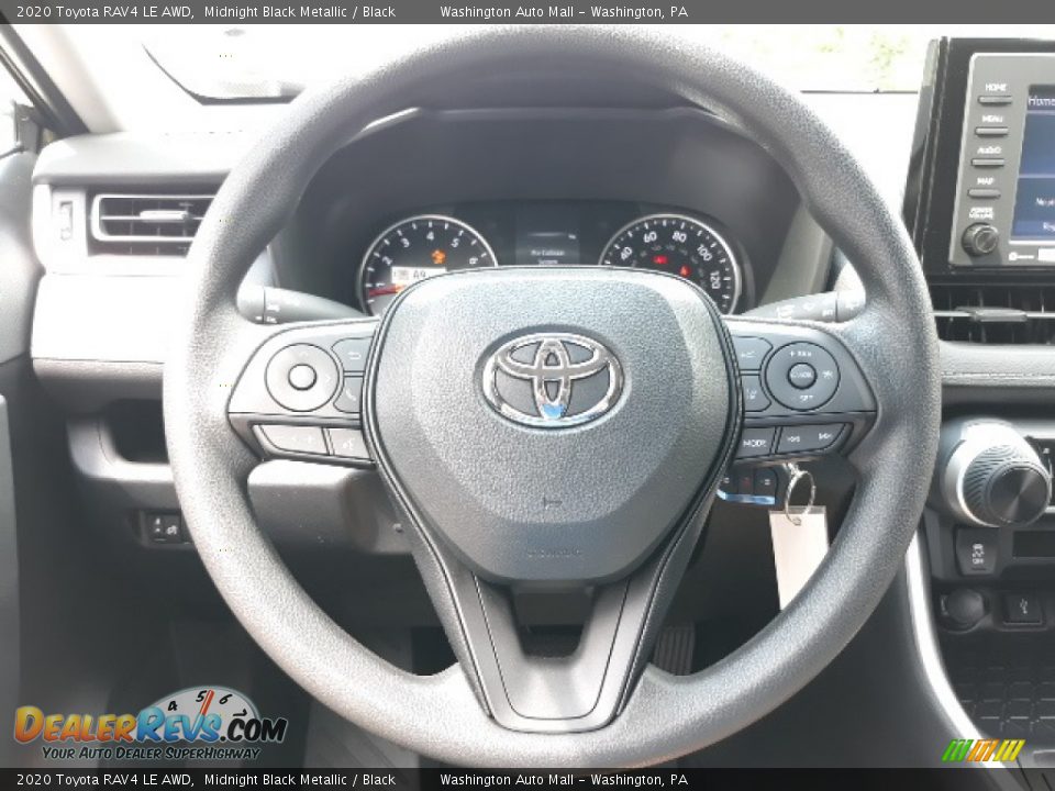 2020 Toyota RAV4 LE AWD Midnight Black Metallic / Black Photo #4