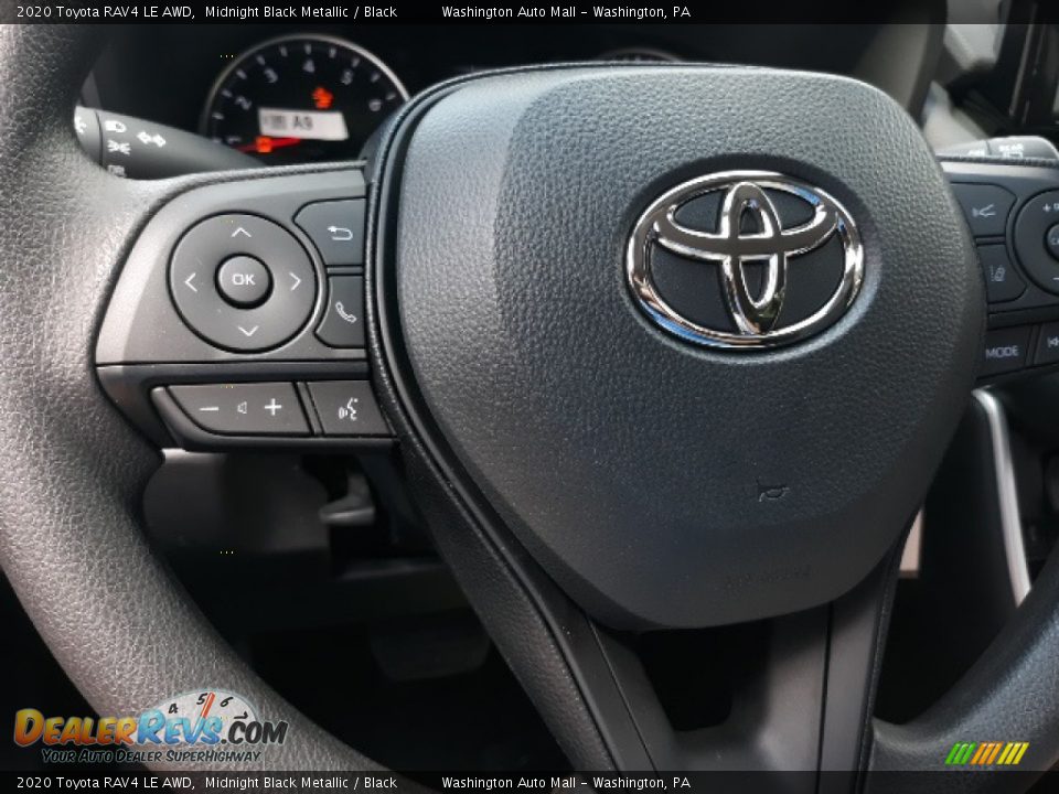 2020 Toyota RAV4 LE AWD Midnight Black Metallic / Black Photo #5