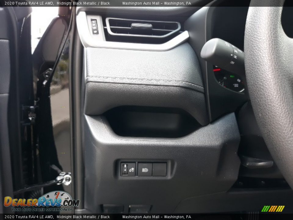 2020 Toyota RAV4 LE AWD Midnight Black Metallic / Black Photo #10