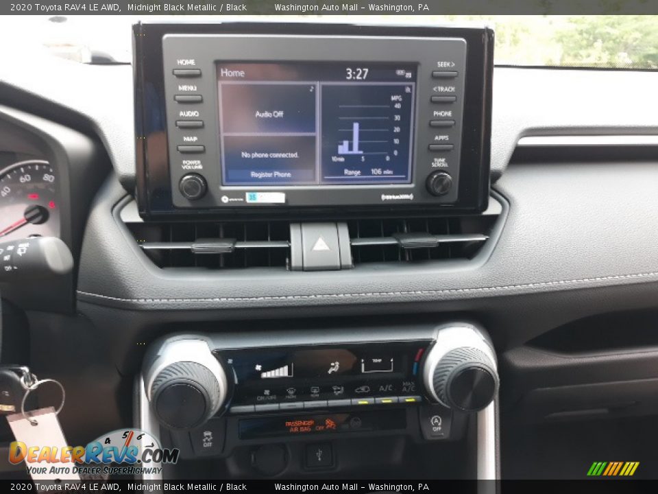 2020 Toyota RAV4 LE AWD Midnight Black Metallic / Black Photo #11