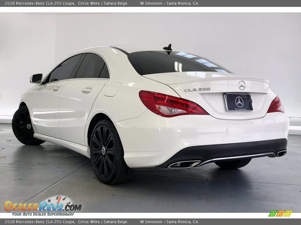 2018 Mercedes-Benz CLA 250 Coupe Cirrus White / Sahara Beige Photo #10