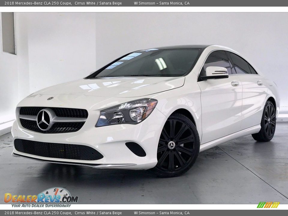 2018 Mercedes-Benz CLA 250 Coupe Cirrus White / Sahara Beige Photo #12