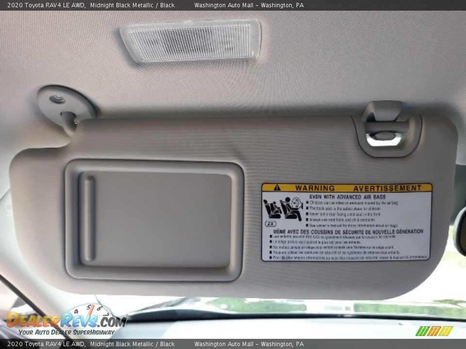 2020 Toyota RAV4 LE AWD Midnight Black Metallic / Black Photo #18