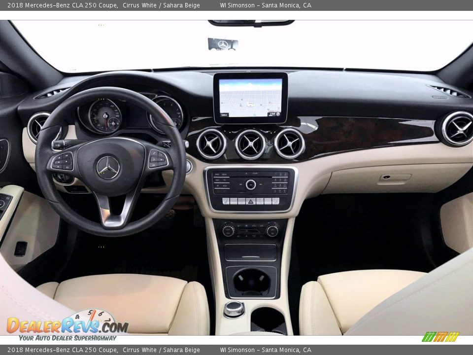 2018 Mercedes-Benz CLA 250 Coupe Cirrus White / Sahara Beige Photo #17