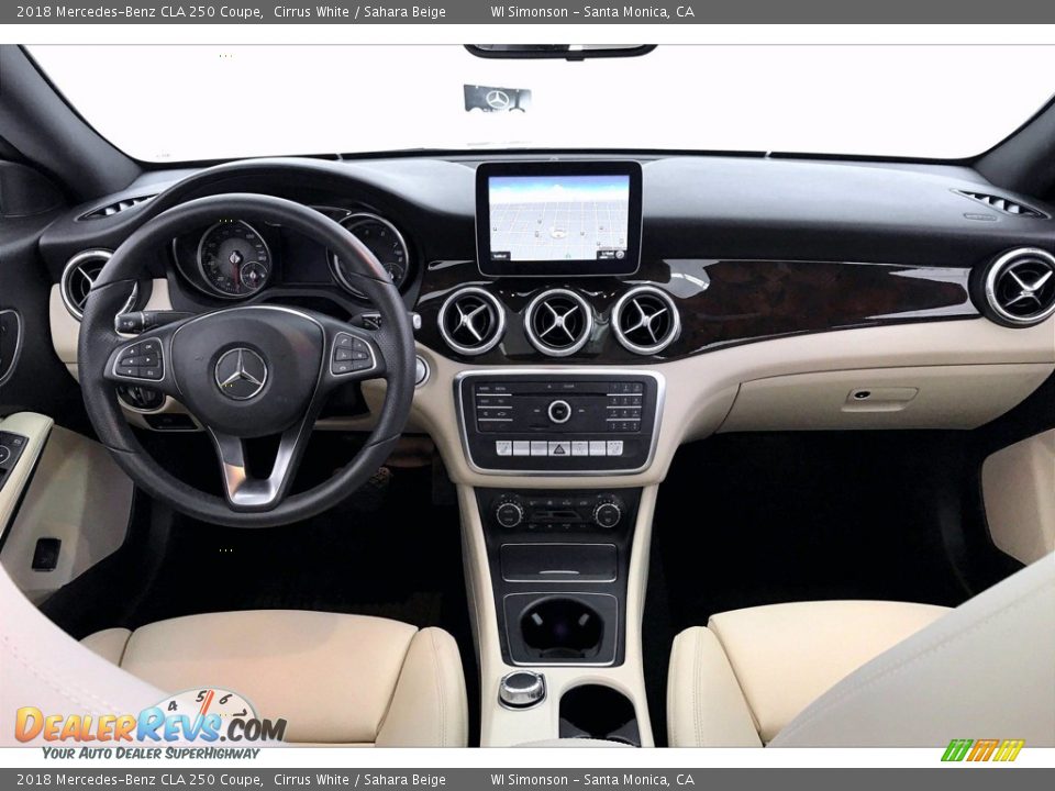 2018 Mercedes-Benz CLA 250 Coupe Cirrus White / Sahara Beige Photo #17